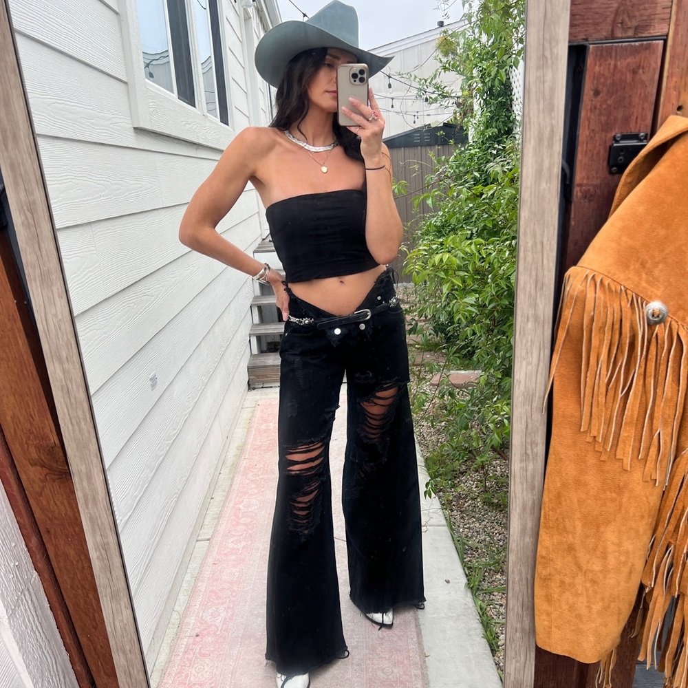 The Ollie Jean by SER.O.YA stone black